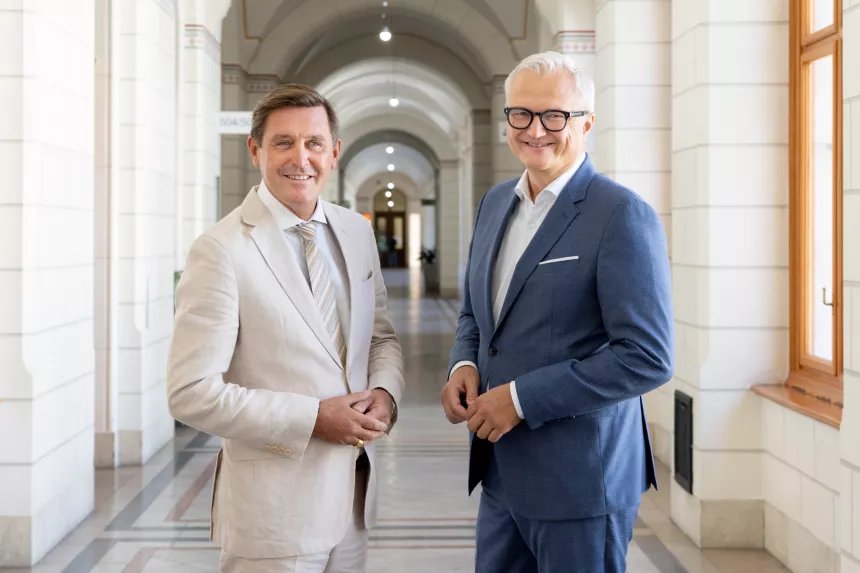 KSV1870 CEO Ricardo Josè Vybiral mit Wiener Stadtrat Peter Hanke