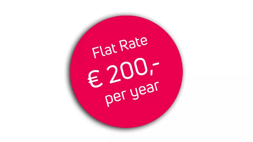 Promotion: Flat Rate 200€ per year