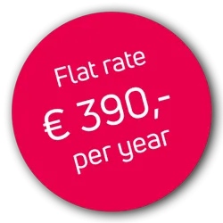 Promotion: Flat Rate 390€ per year
