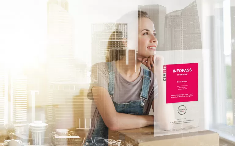 InfoPass Mieter Frau