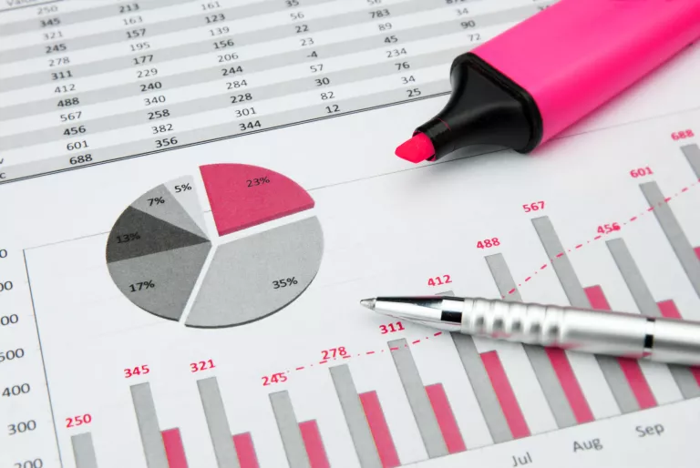 Zahlen in Grafiktabellen aufbereitet