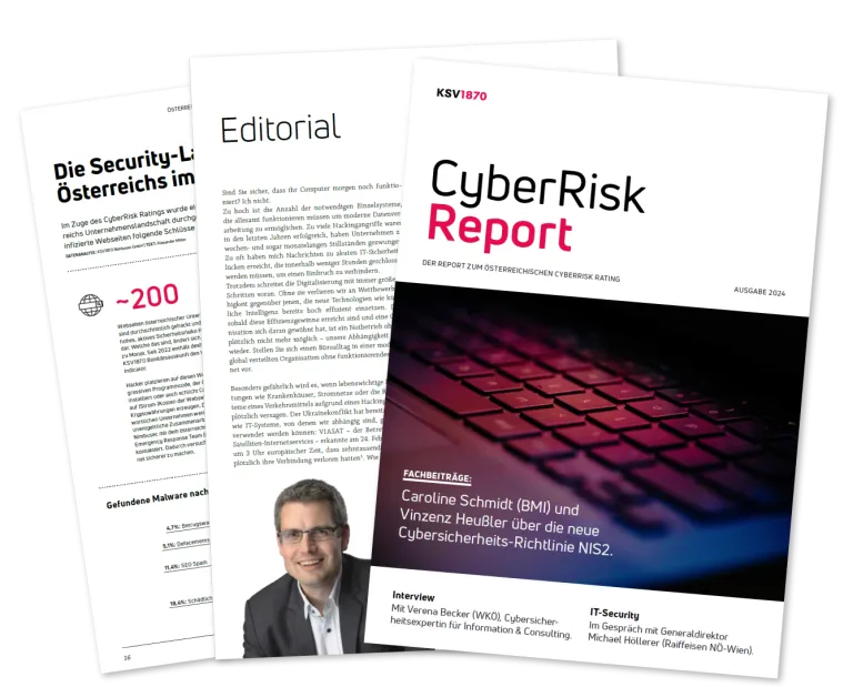 CyberRisk Report 2024 Titelbild