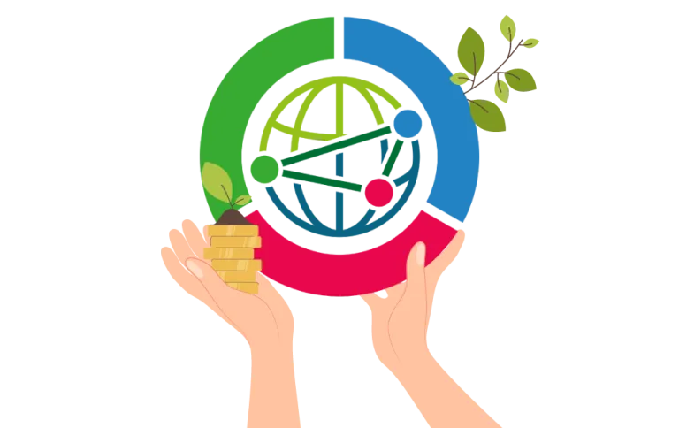 Hände halten das KSV1870 ESG Logo