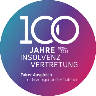 Signet zum 100. Jubiläum des KSV1870 als erste bevorrechterer Gläubigerschutzverein.