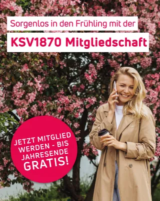 Sorgenlos in den Frühling mit der KSV1870 Mitgliedschaft - Jetzt bis Jahresende gratis